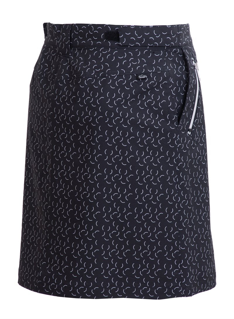 Tuxer Hollie Stretch Skort Women Black Print - Tuxer