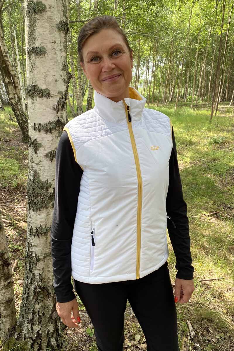 Tuxer Sanna Lightweight Vest Women Offwhite - Tuxer