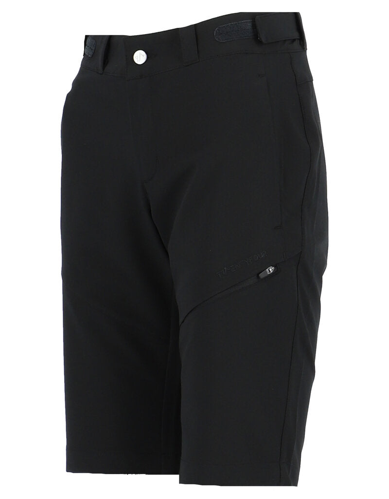 Flåm Långa Lätt Softshellshorts Dam Black Twentyfour
