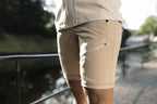 Flåm Långa Lätt Softshellshorts Dam Sand Twentyfour