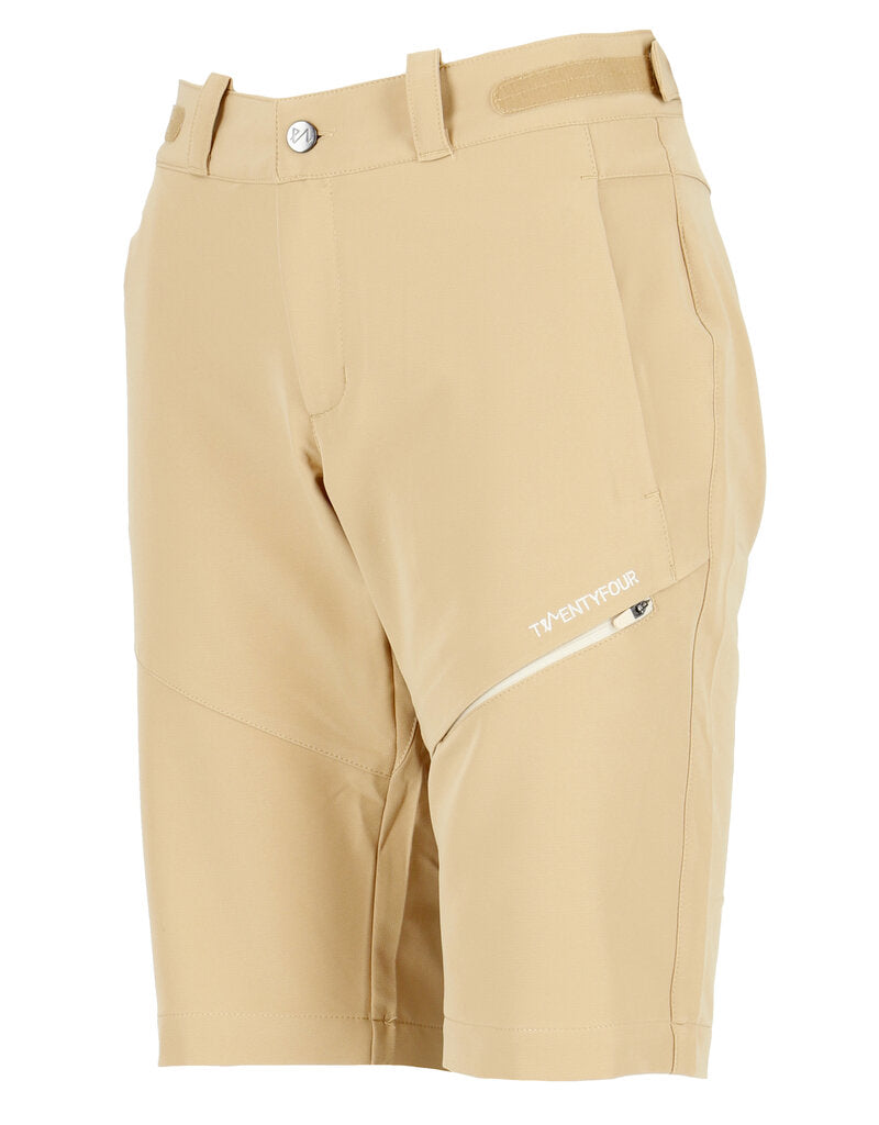 Flåm Långa Lätt Softshellshorts Dam Sand Twentyfour