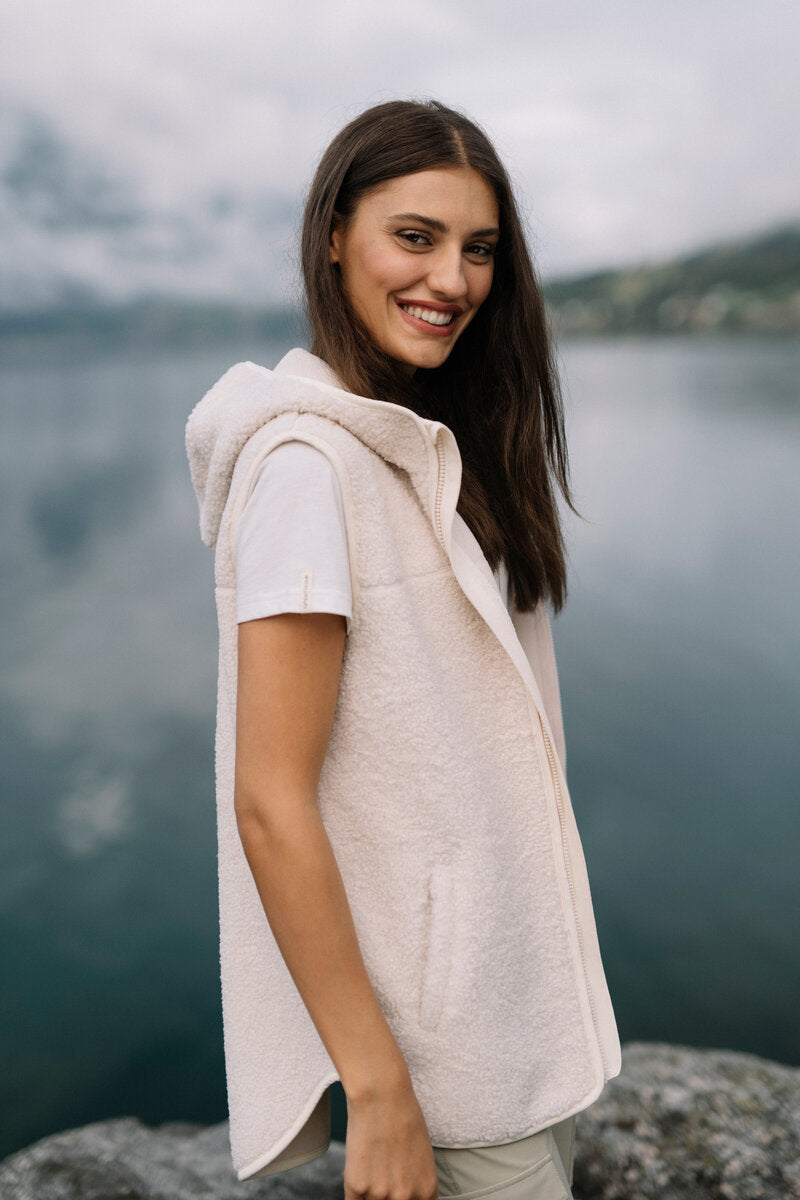 Mellow Pile Vest Women Cotton Twentyfour