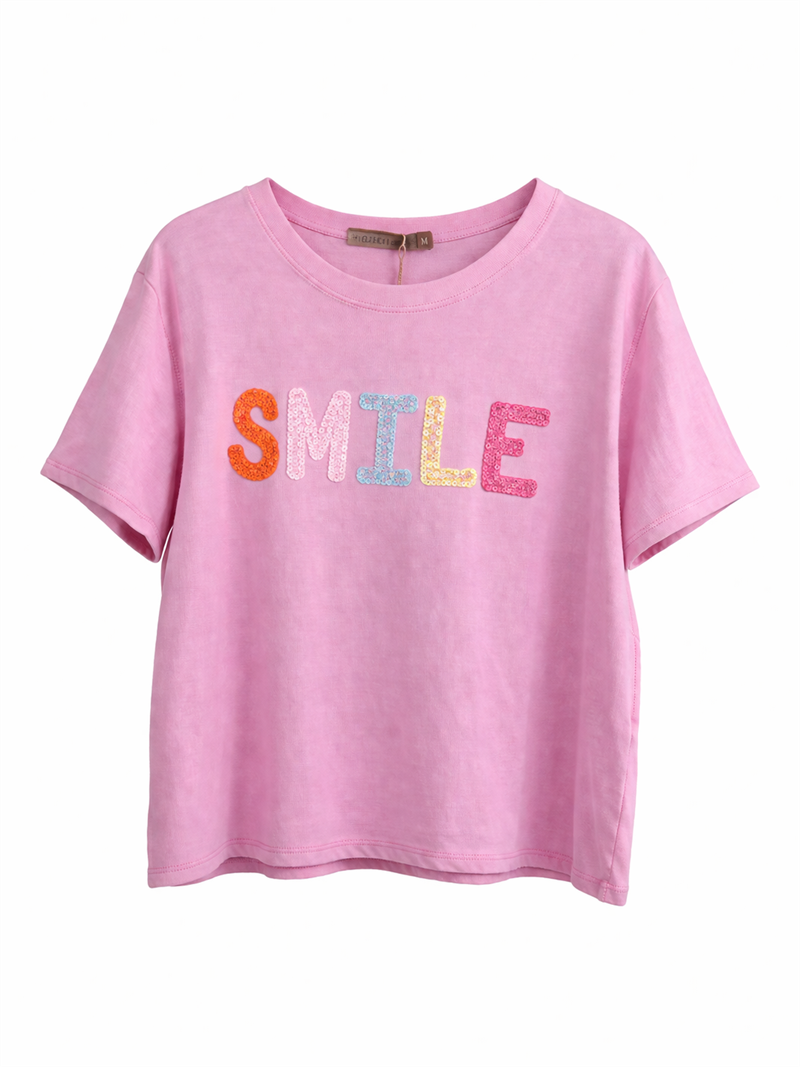 Vesperera T-shirt Smile Dam Pink | Smilebutiken - Marta du Chateau