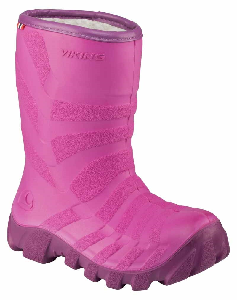 Ultra Fuchsia Purple Fodrad Stövel Barn Junior Viking