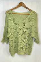 Adele Virkad Topp Dam Sage Green VIVICHY