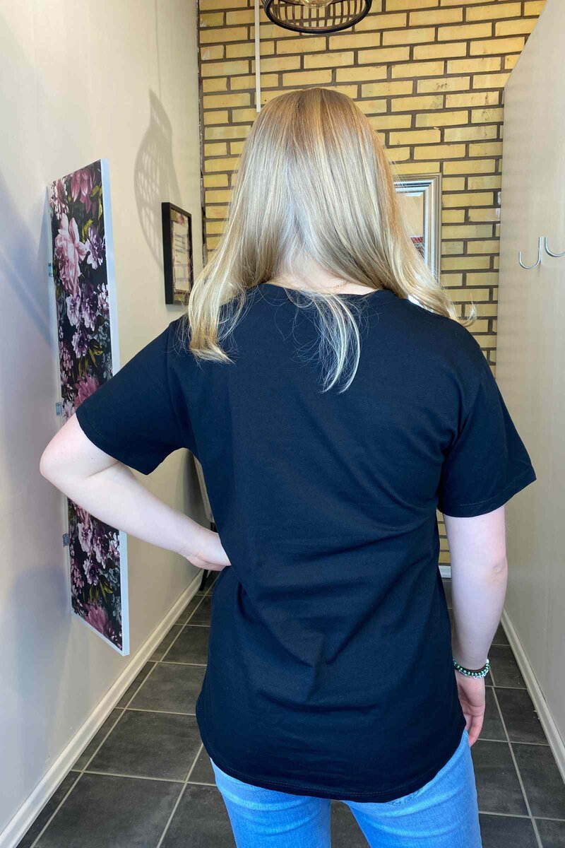 Bailey T-shirt Dam Love Black VIVICHY