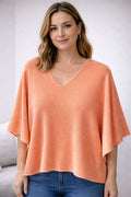 Zoe Women's Sweater Salmon VIVICHY