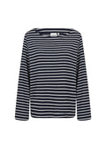Sakar 2 Långärmad T-shirt Dam Navy Combi Wasabiconcept