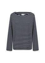 Sakar 2 Långärmad T-shirt Dam Navy Combi Wasabiconcept