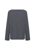 Sakar 2 Långärmad T-shirt Dam Navy Combi Wasabiconcept