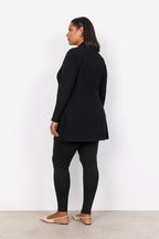 Samanda 2 Long Cardigan Women Black Wasabiconcept