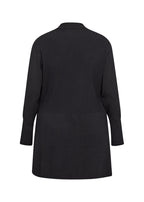 Samanda 2 Long Cardigan Women Black Wasabiconcept