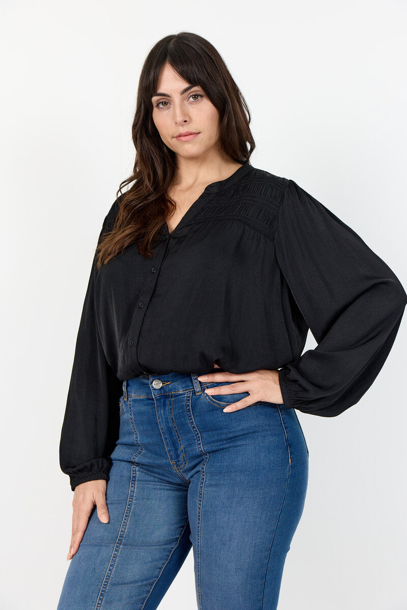 Savanna 1 Shirt Blouse Women Black Wasabiconcept