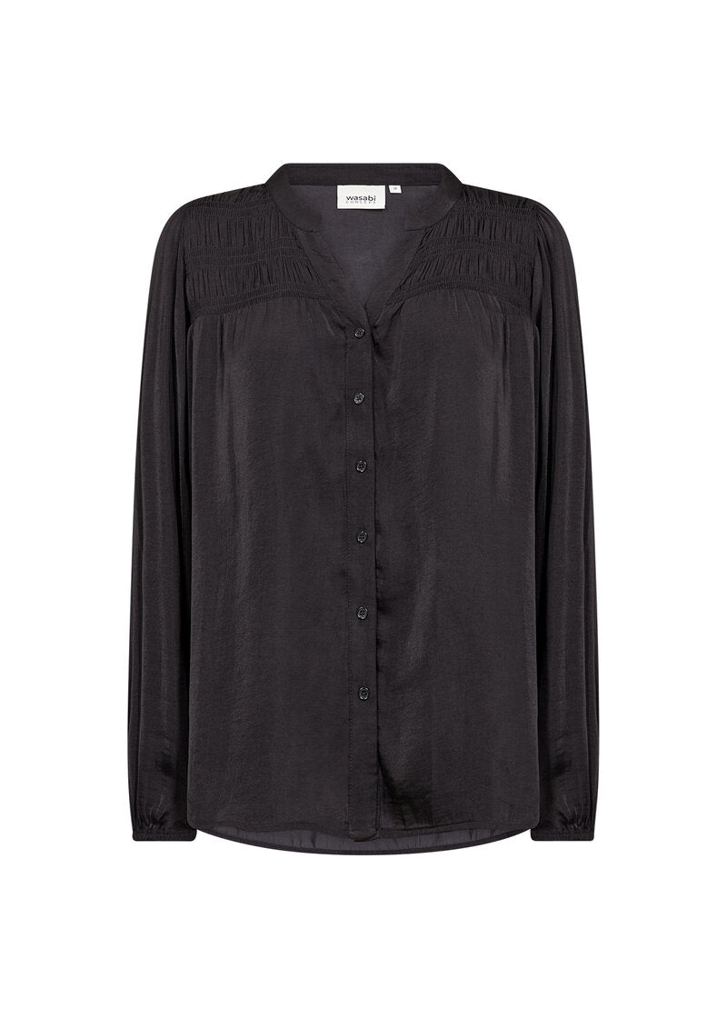 Savanna 1 Shirt Blouse Women Black Wasabiconcept