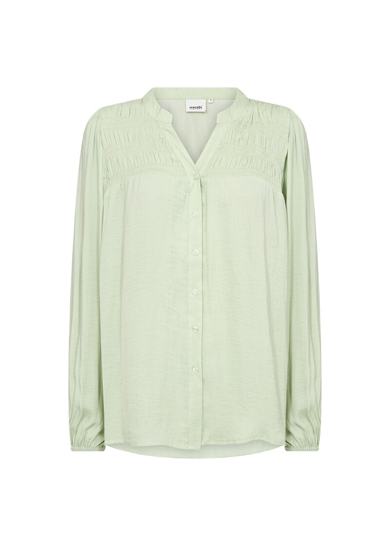 Savanna 1 Shirt Blouse Women Bok Choy Wasabi Concept