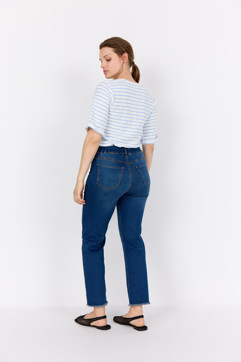 Summer 5 Ankle Jeans Women Blue Denim Wasabiconcept