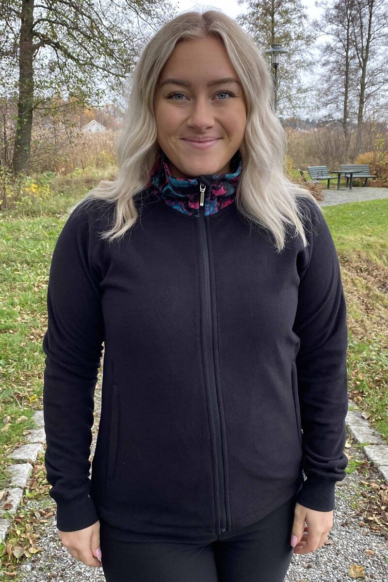 Flisa Fleecejacka Dam Mönstrad Krage Way of Sweden