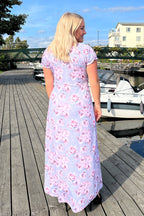 Maxi Klänning Dam Peony Light Grey Way of Sweden