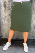 Monika Regular Skort Dam Grön Way of Sweden