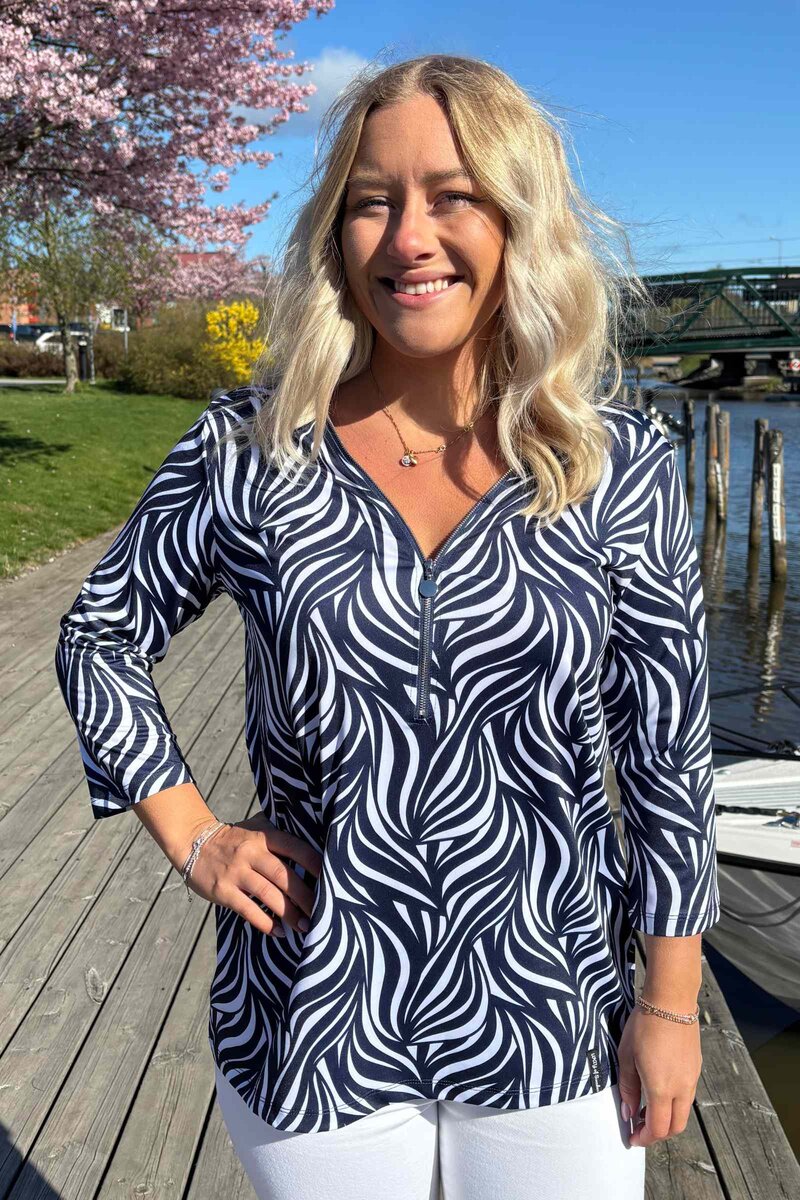 Veronica Topp Dam Fantasy Dark Navy Way of Sweden
