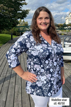 Veronica Topp Dam Flow Dark Navy Way of Sweden