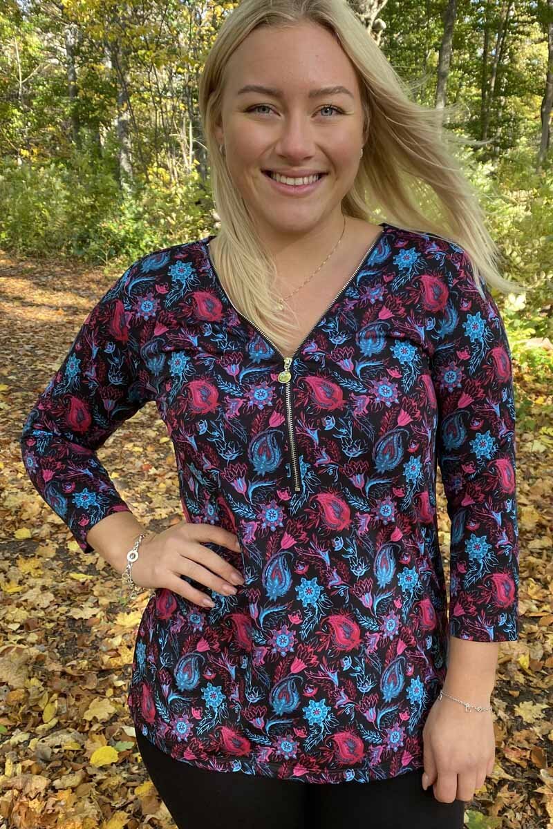 Veronica Topp Dam Flower Print Way of Sweden