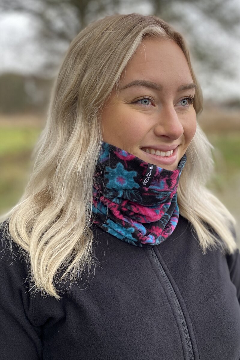 Anja Fleecekrage Dam Mönstrad WAY OF SWEDEN