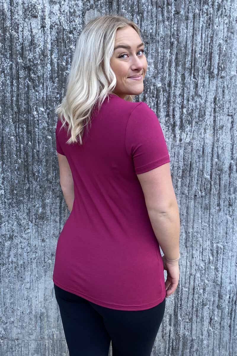 Emma Kortärmad T-Shirt Dam Hallon - Way of Sweden