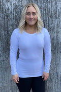 Emma Långärmad T-shirt Dam Vit - Way of Sweden