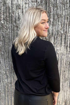 Susanne 3/4 ärm Dam Svart - Way of Sweden