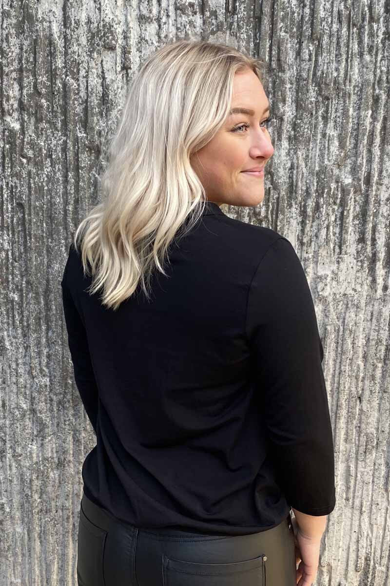 Susanne 3/4 ärm Dam Svart - Way of Sweden