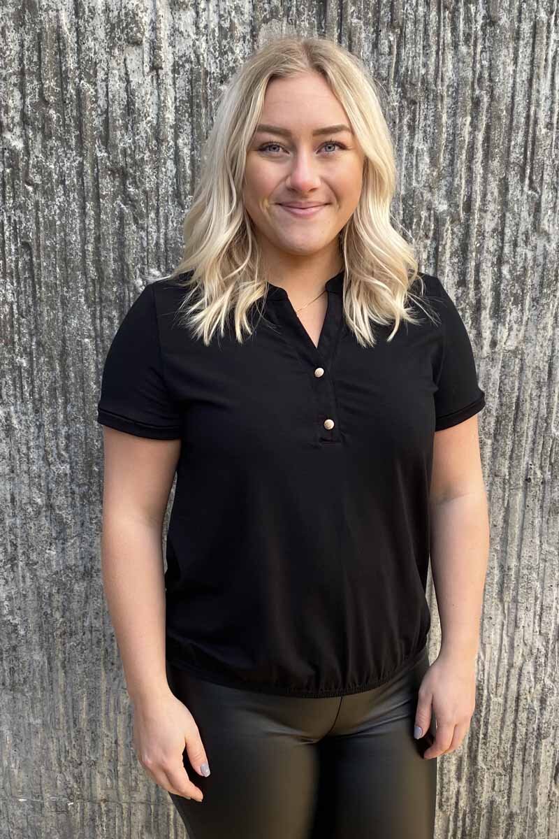 Susanne Kort ärm Dam Svart - Way of Sweden