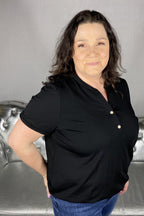Susanne Kort ärm Dam Svart - Way of Sweden