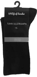 Tunn Ullstrumpa Svart - Way of Sweden