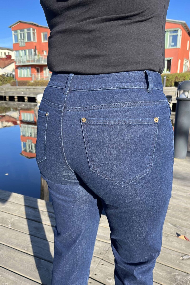 Welma Jeans Dam Dark Denim Way of Sweden