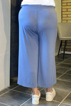 Ankle Pants Bamboo Women Blue Wiges