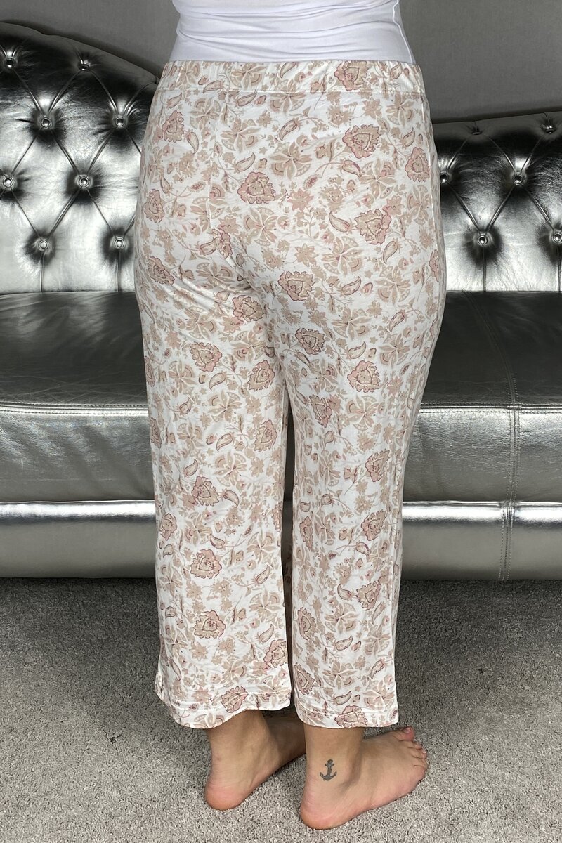 Wiges Women's Bamboo Pyjama Bottoms Floral - Wiges
