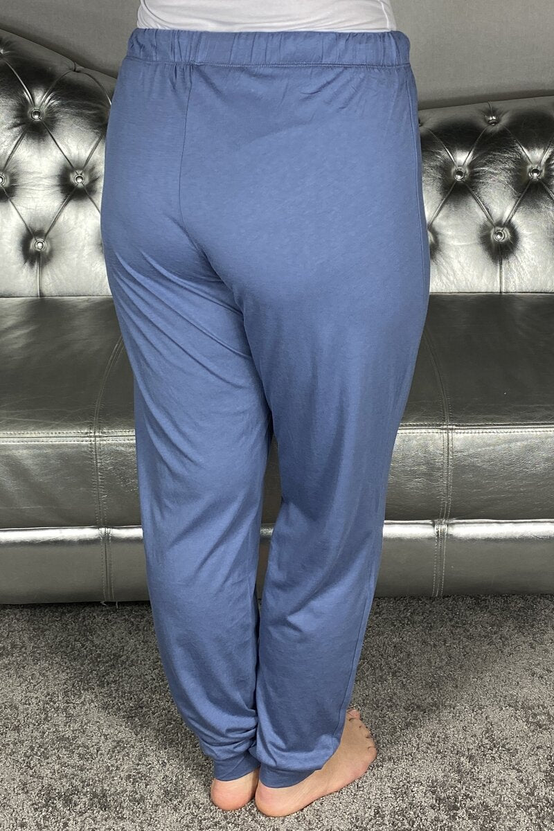 Pyjamasbyxa Mudd Bambu Dam Blå - Wiges
