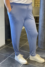 Jersey Trousers Bamboo Women Blue Wiges