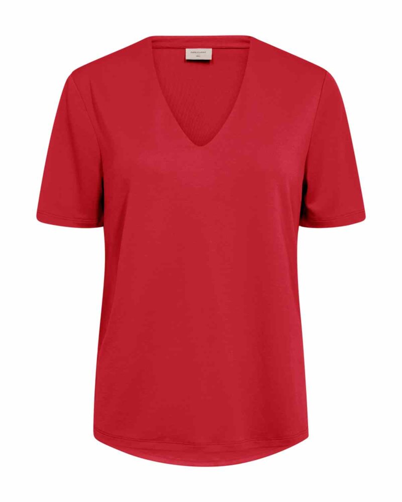 Yr T-shirt Dam Röd True Red | Smilebutiken - Freequent
