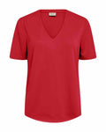 Yr T-shirt Dam Röd True Red | Smilebutiken - Freequent