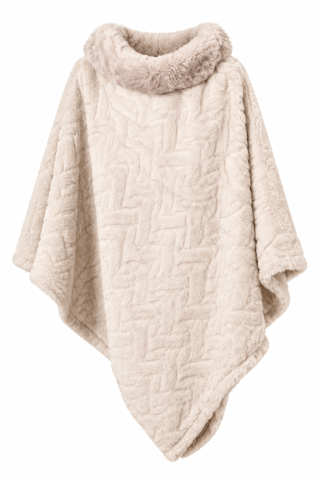 Yvette Poncho Dam Beige | Smilebutiken - Caramelle Fashion