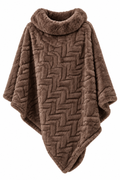 Yvette Poncho Dam Brun Brown | Smilebutiken - Caramelle Fashion