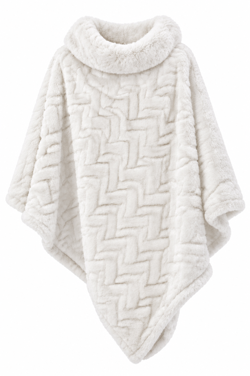 Yvette Poncho Dam Vit White | Smilebutiken - Caramelle Fashion