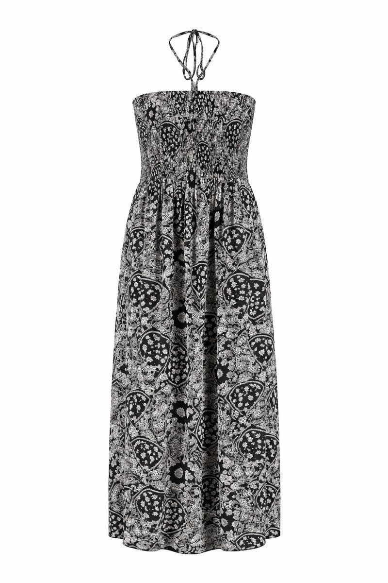 Noelia Klänning Dam Black Paisley Z-One