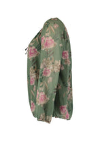 Open Blouse Ladies Green Zabaione