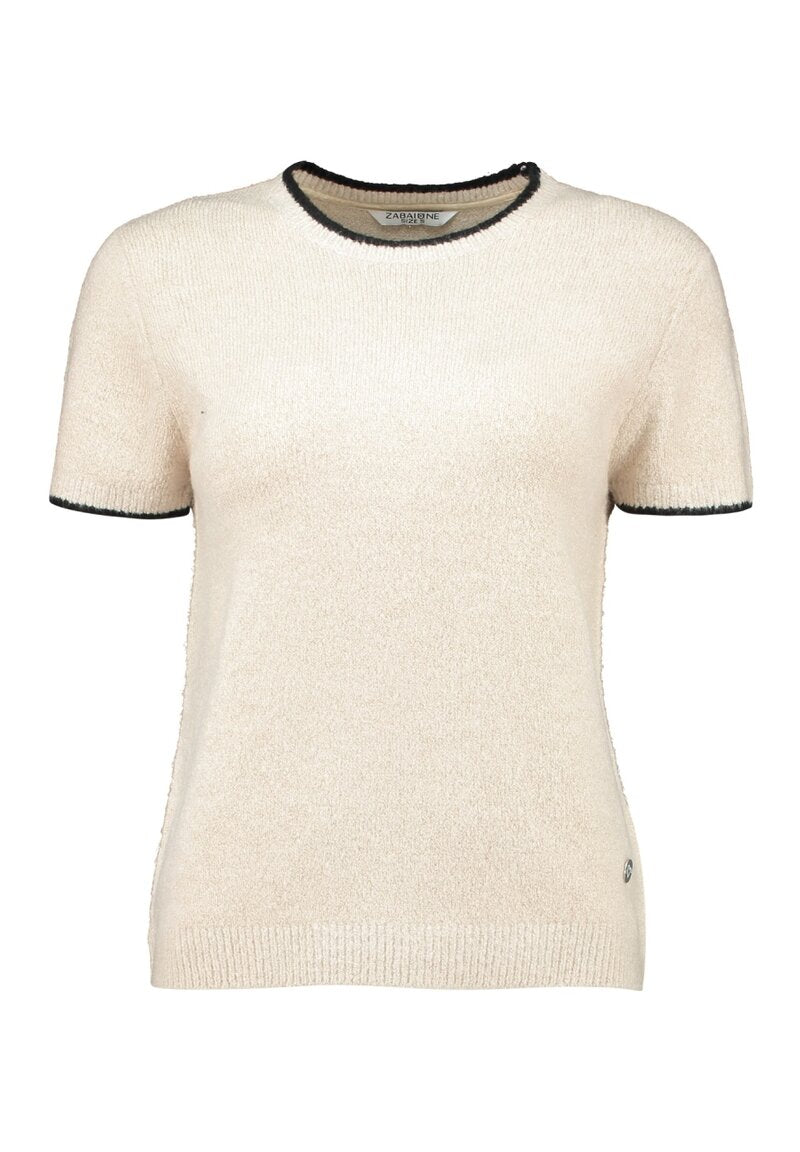 Beatrix Pullover Dam Beige Melange Zabaione