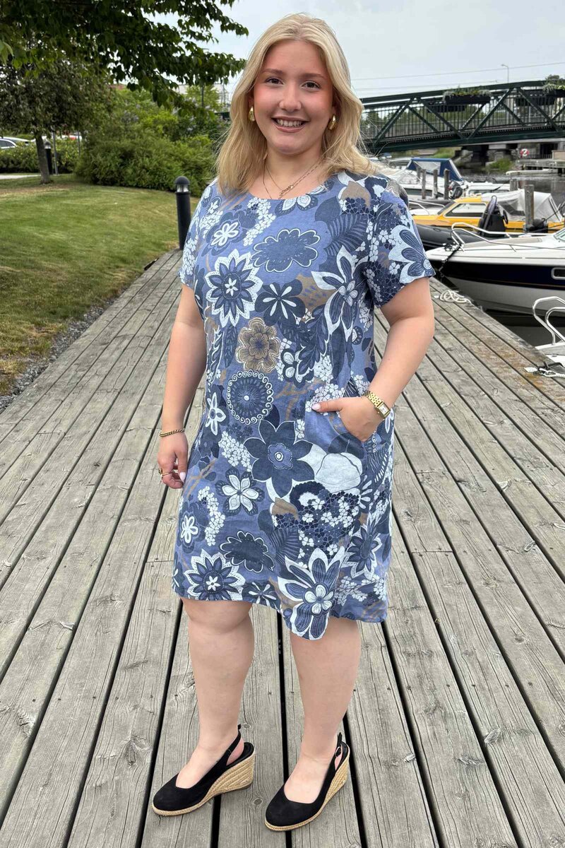 Carla Klänning 3 Dam Denim Zabaione