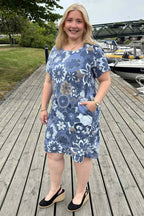 Carla Klänning 3 Dam Denim Zabaione
