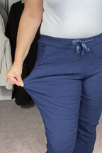 Fernanda 44 Ankle Pants Women Navy Zabaione